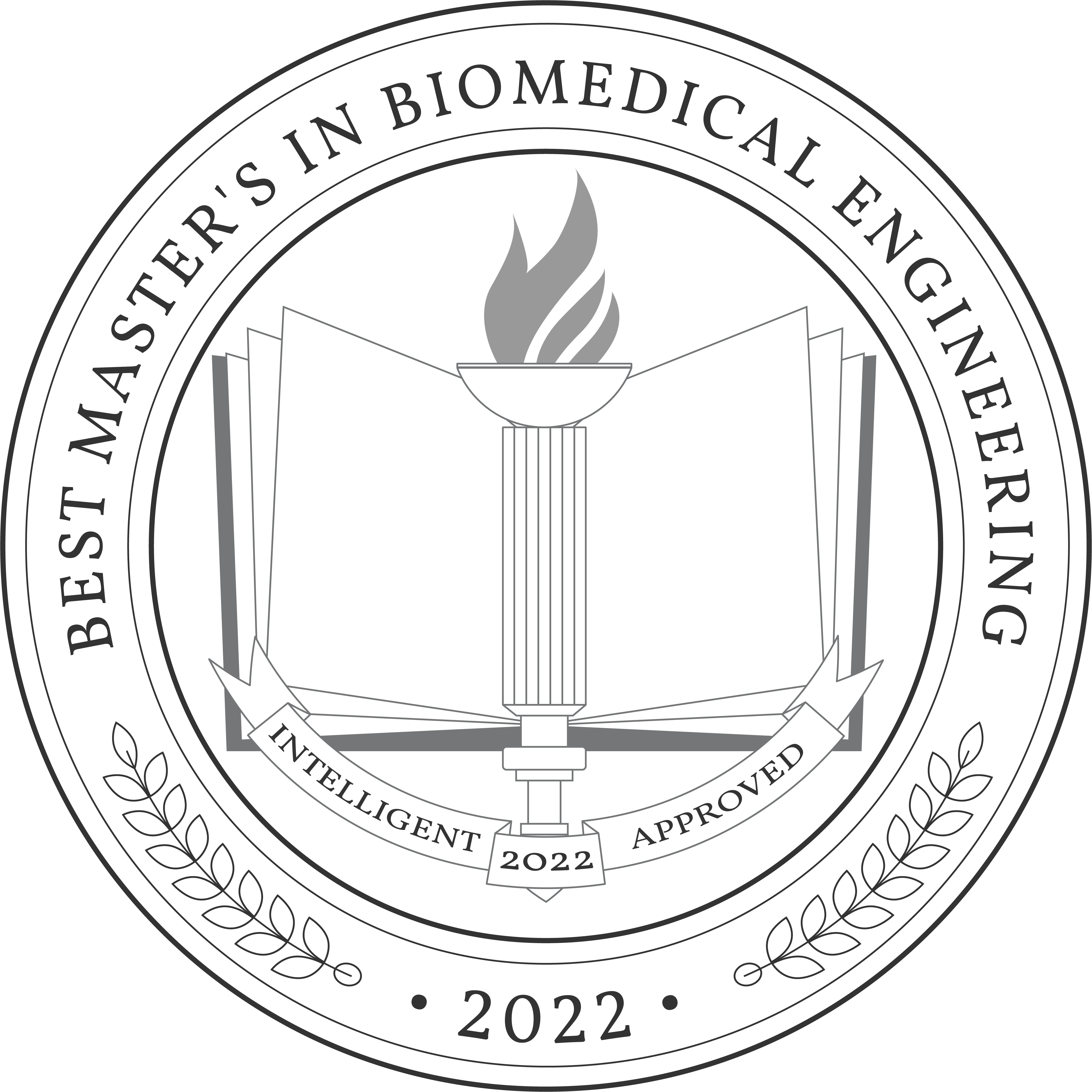 Badge of Best Maters in Biomedical Engineering Programs by Intelligence